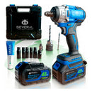 Parafusadeira e Chave de Impacto a Bateria 48V Recarregável Brushless com Maleta